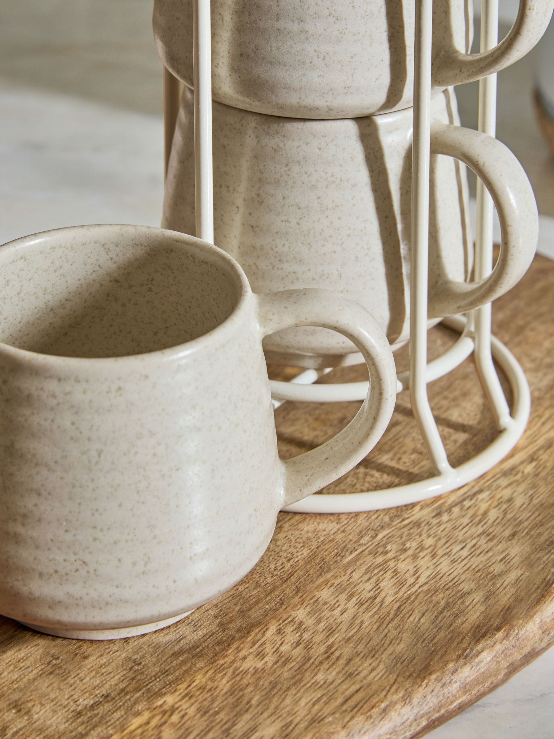 Kya natural stacking espresso mugs set of 4, UK version