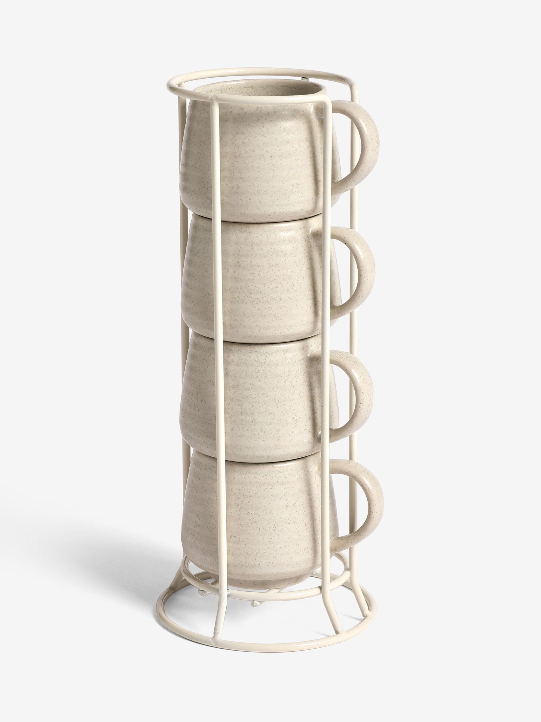 Kya natural stacking espresso mugs set of 4, UK version