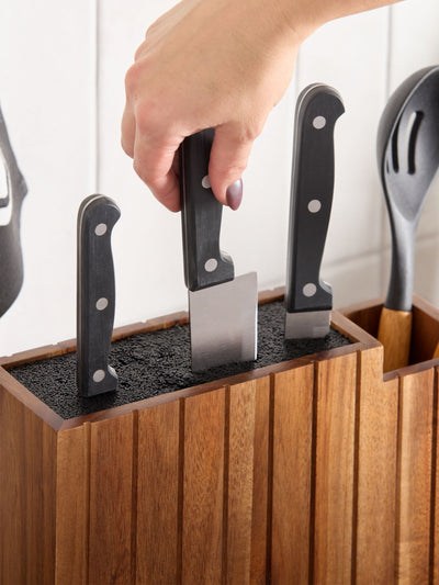 Next Natural Bronx Knife Block and Utensil Pot- Buy online at McGrocer