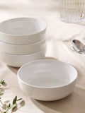 Ensemble de 4 bols Moderna blancs