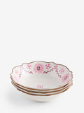 Nina Campbell pink primrose pasta bowls set of 4 - British product