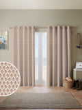 Emily Bond Swiss Red Hawthorn made to measure curtains (British brand)