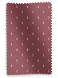 Emily Bond Wild Thyme burgundy red curtains, imported from the UK