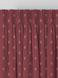 Emily Bond Wild Thyme burgundy red curtains, imported from the UK