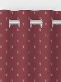 Emily Bond Wild Thyme burgundy red curtains, imported from the UK