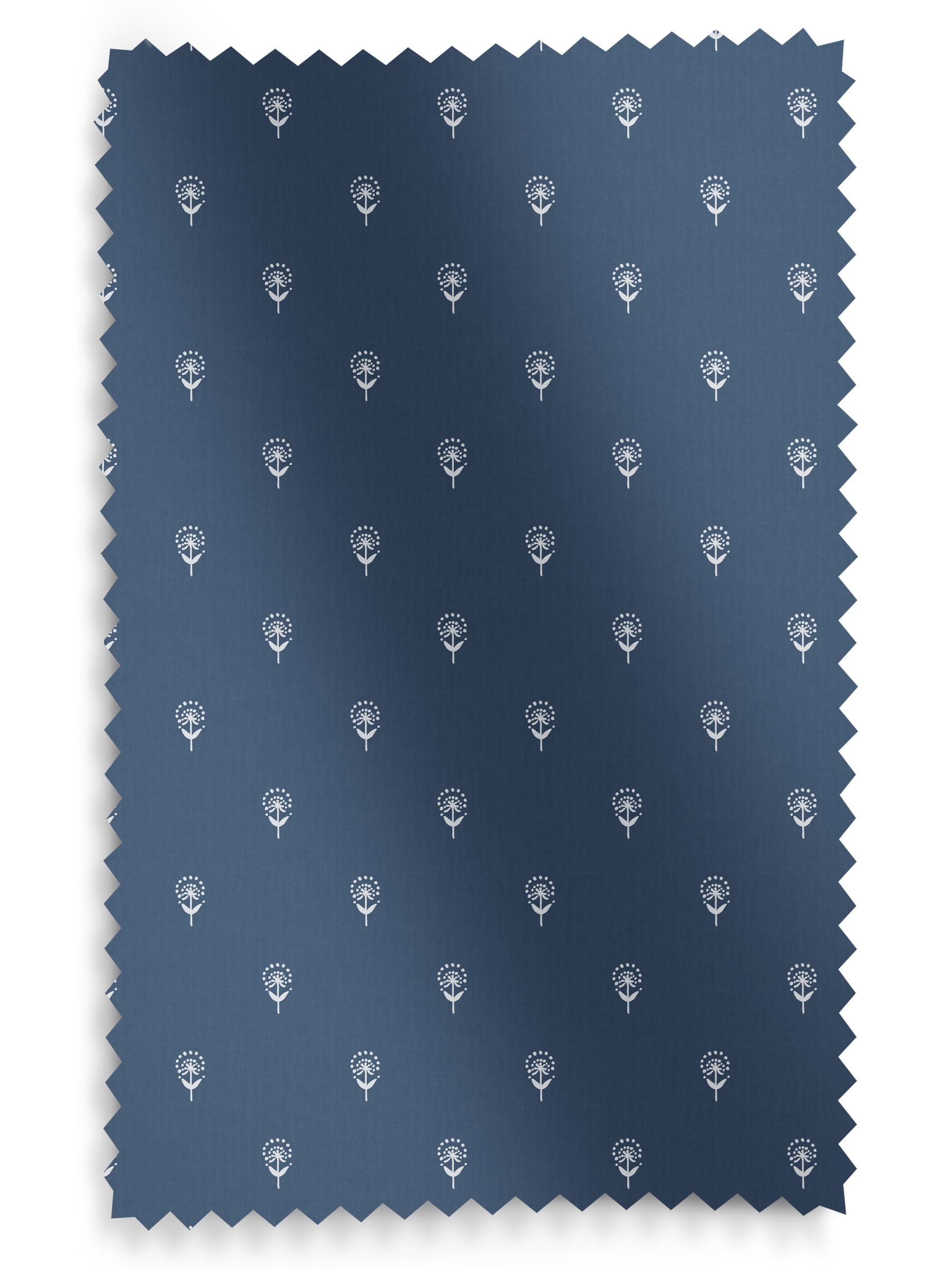 Emily Bond roman blind indigo blue wild thyme, imported from the UK