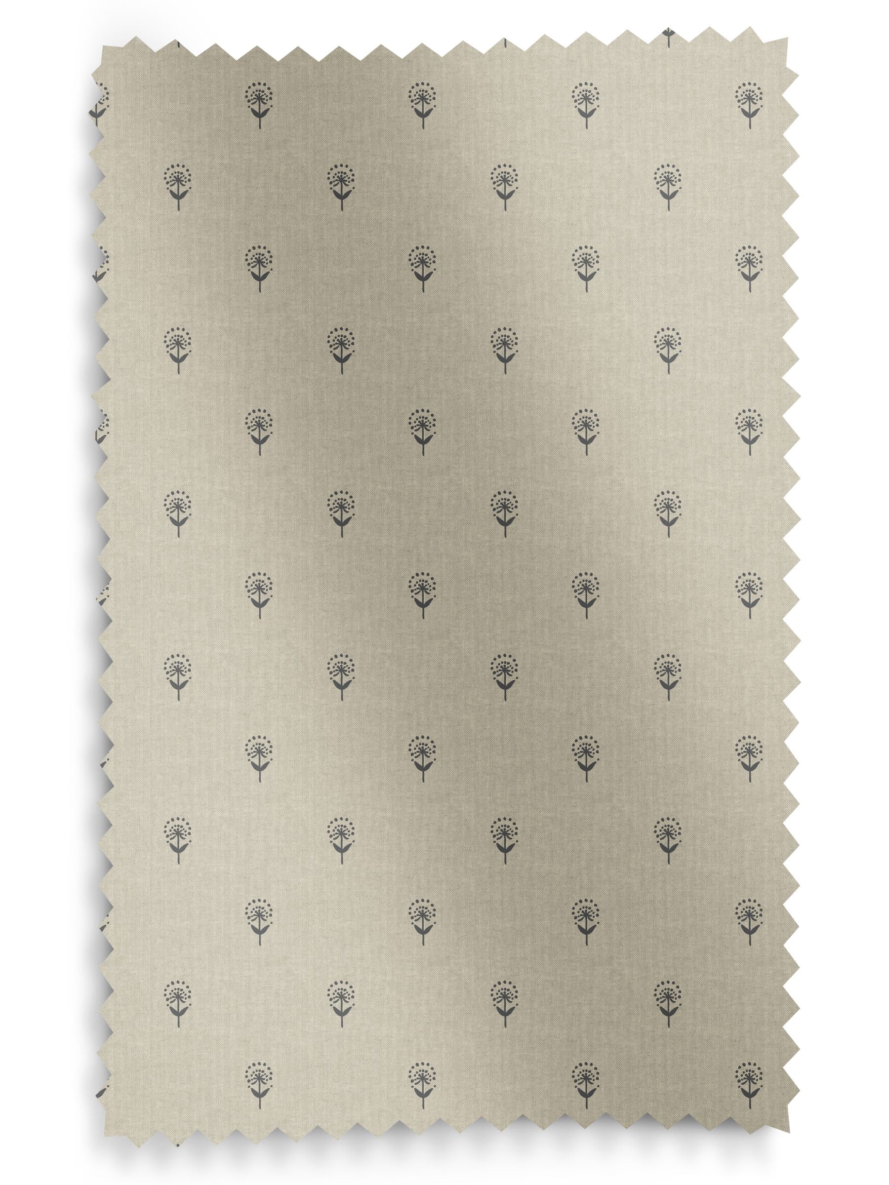 Emily Bond Charcoal Grey Wild Thyme roller blind - British product