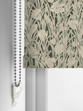 Emily Bond roller blind in Green Crocus made to measure - British product