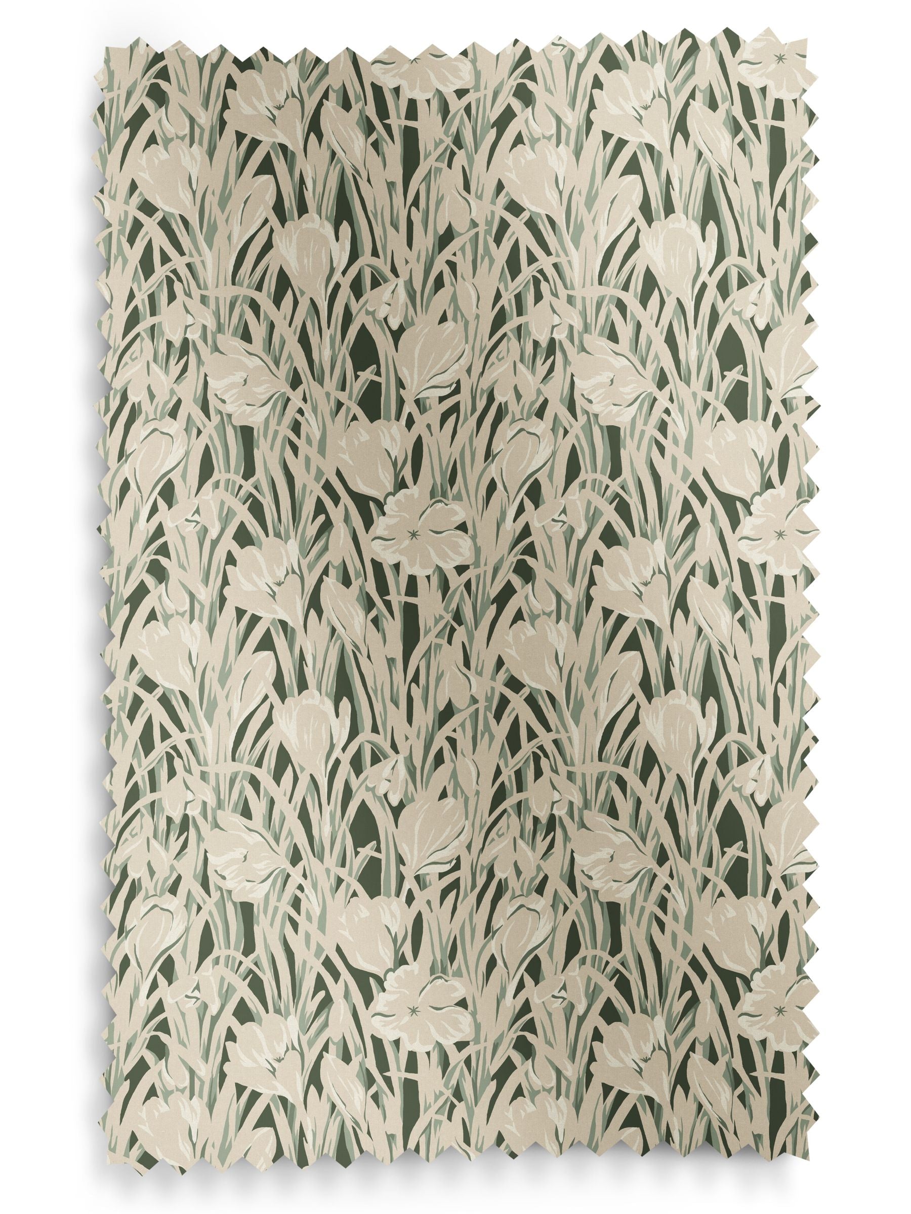 Emily Bond roller blind in Green Crocus made to measure - British product
