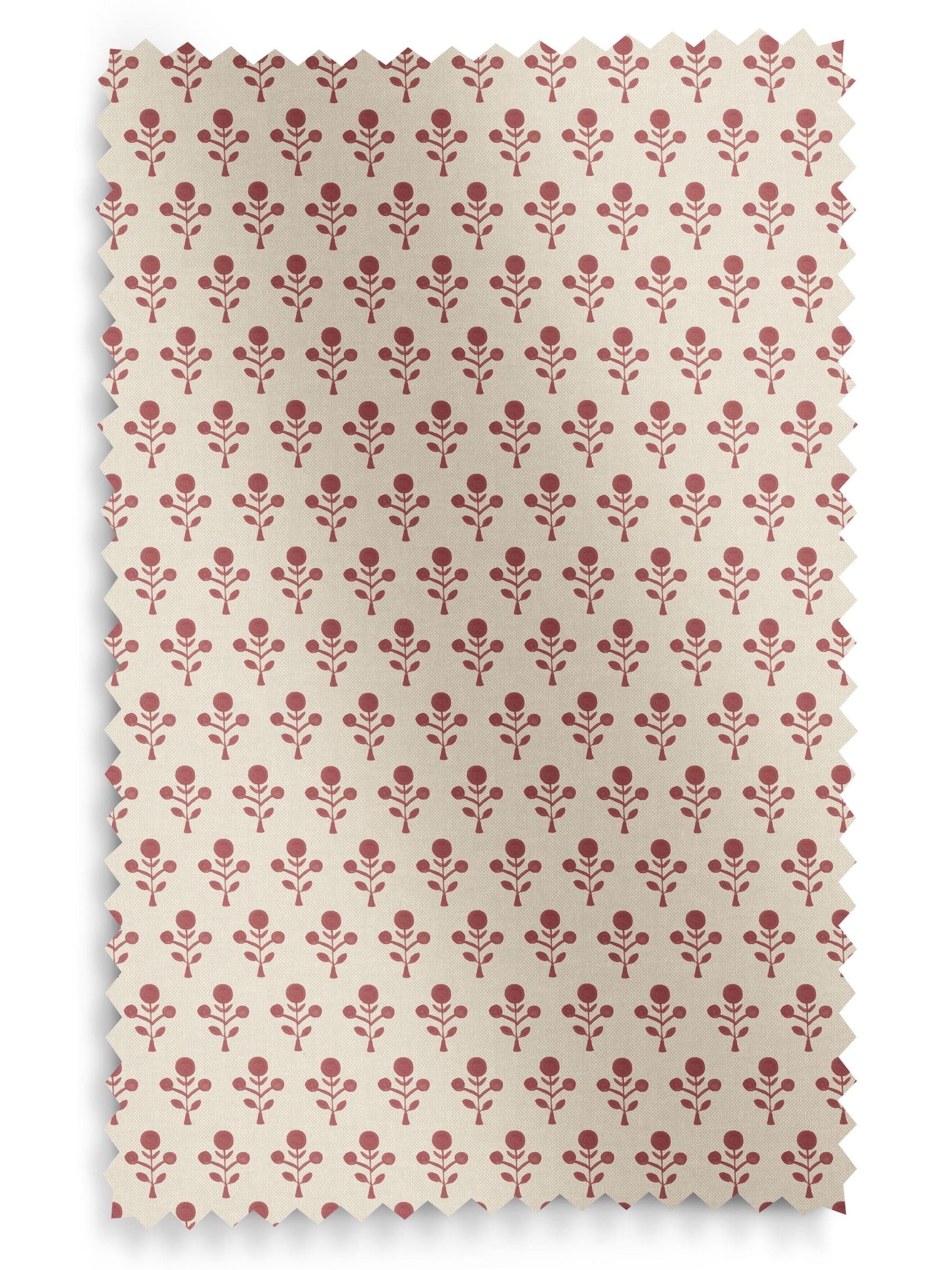 Emily Bond Swiss Red Hawthorn made to measure roller blind (British brand)
