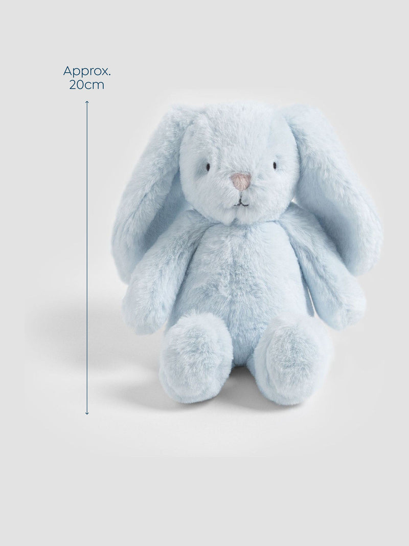 JoJo Maman Bébé Benny Blue Bunny soft toy 20cm, UK version