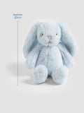 JoJo Maman Bébé Benny Blue Bunny soft toy 20cm, UK version