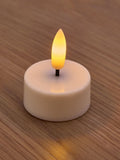 Set of 6 white LED unscented tea lights (British brand)