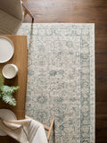 Green Land Oriental rug pink, imported from the UK