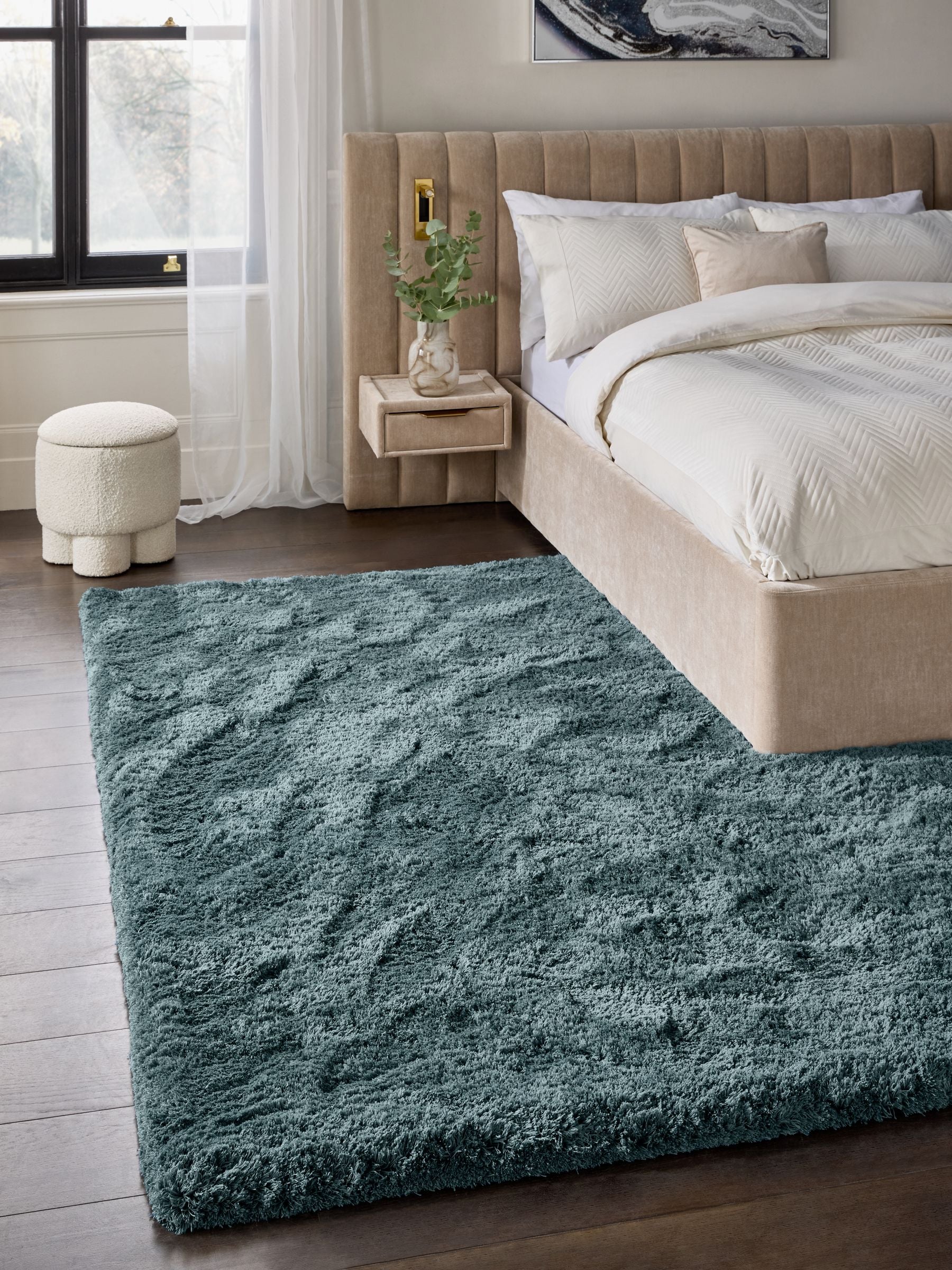 Teal Blue Super Softy Rug