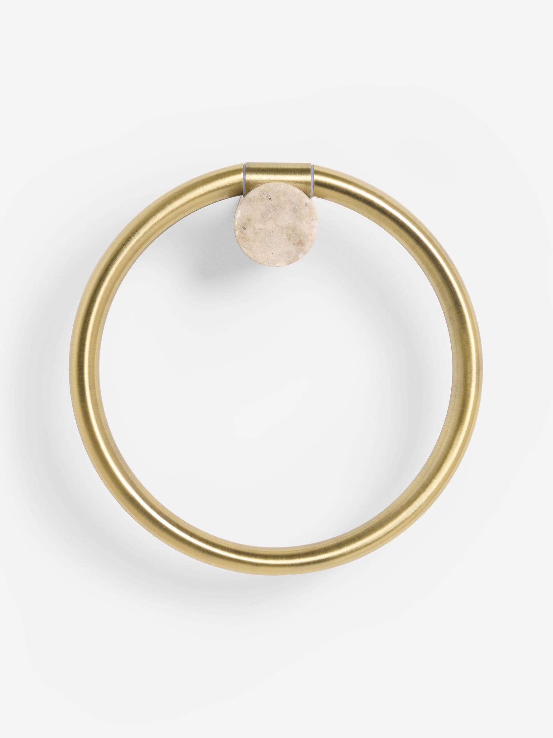 N. Premium gold marble large towel ring (British brand)