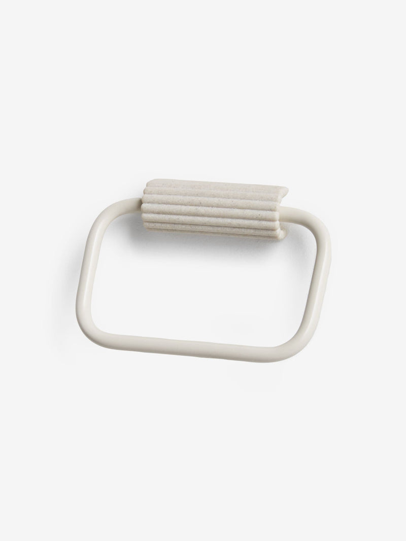 Natural Rib bathroom towel ring 15x11x2.5cm imported from the UK