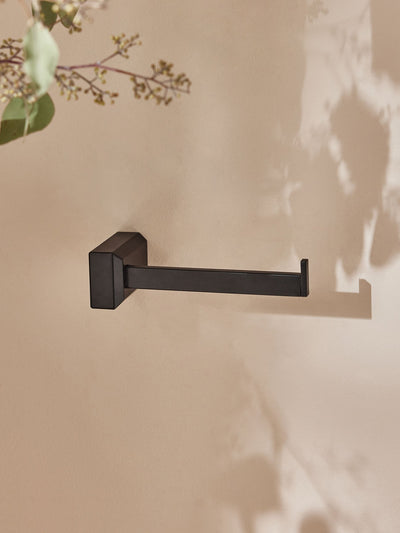 Moderna Black Toilet Roll Holder