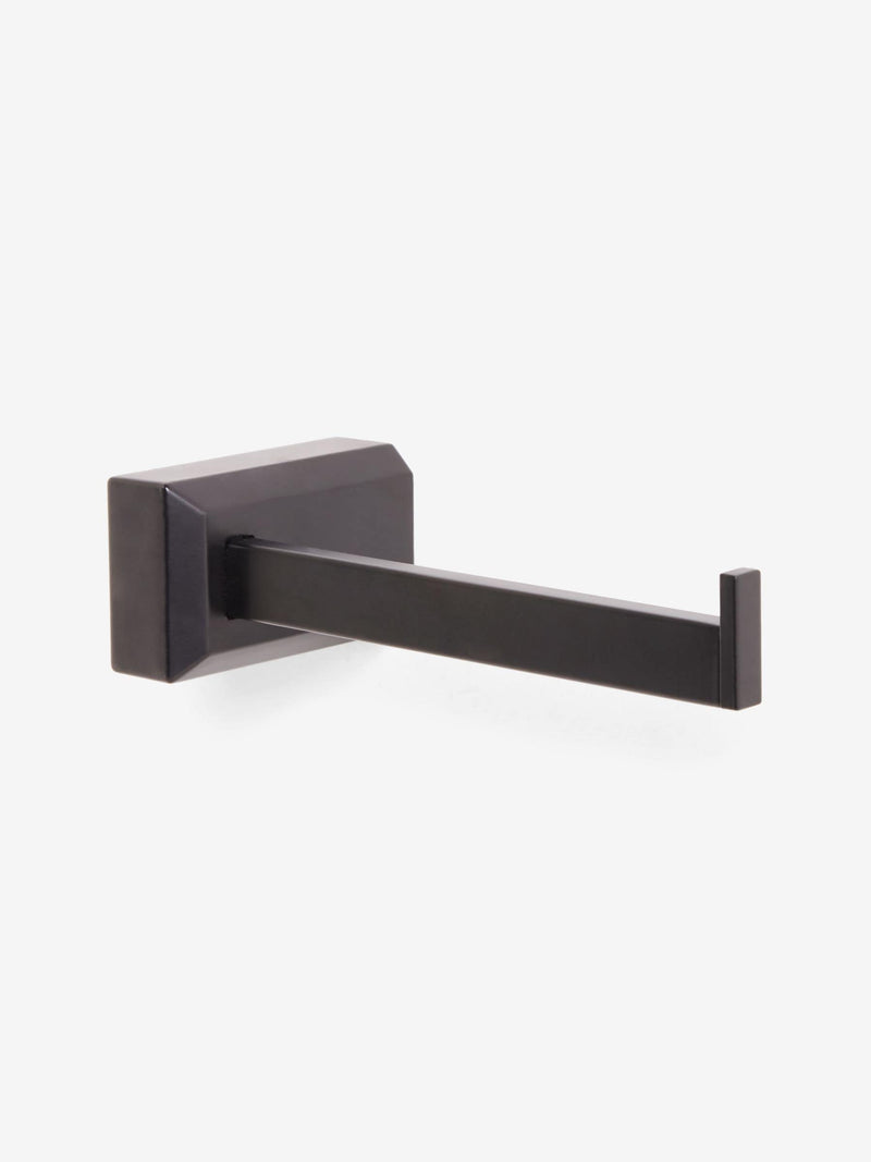 Moderna black toilet roll holder - British product
