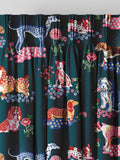 Cath Kidston teal green puppy fields made to measure curtains, UK version
