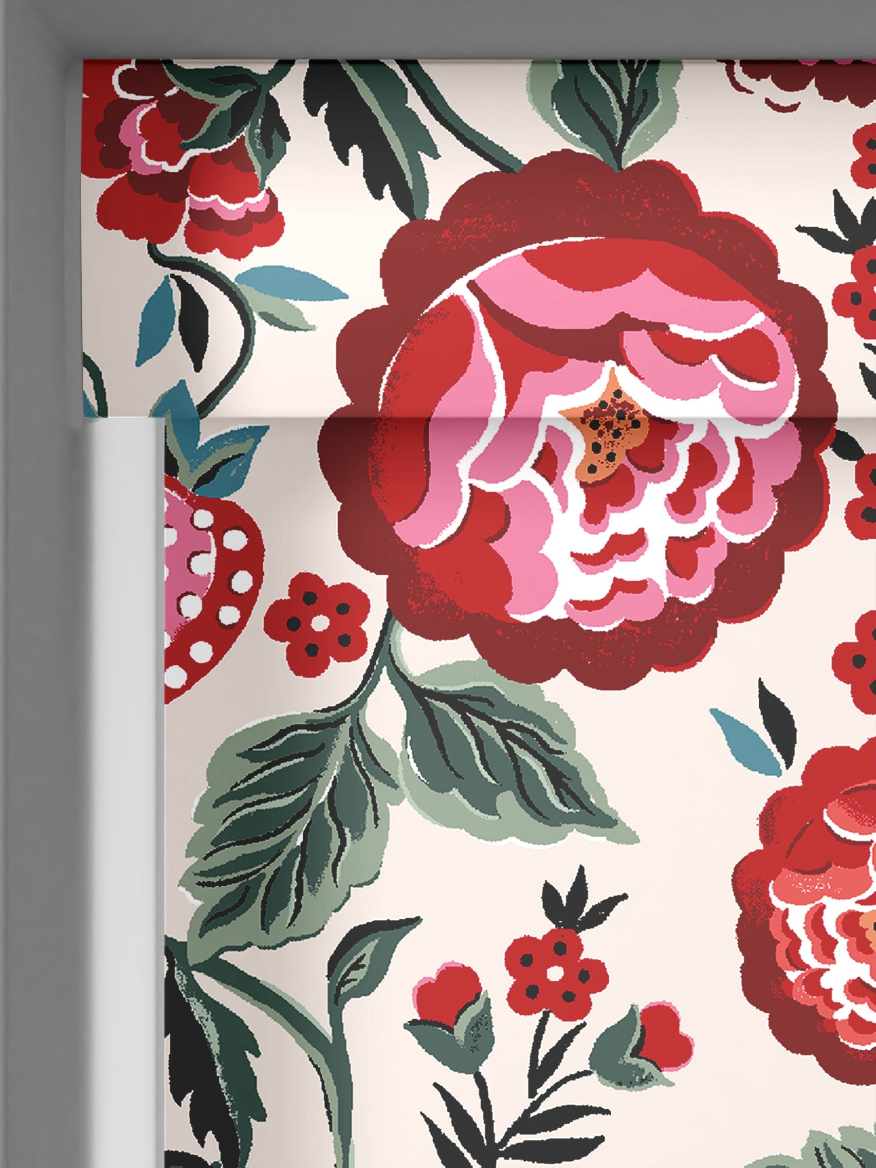 Cath Kidston made to measure roller blind with strawberry gardens pattern, imported from the UK