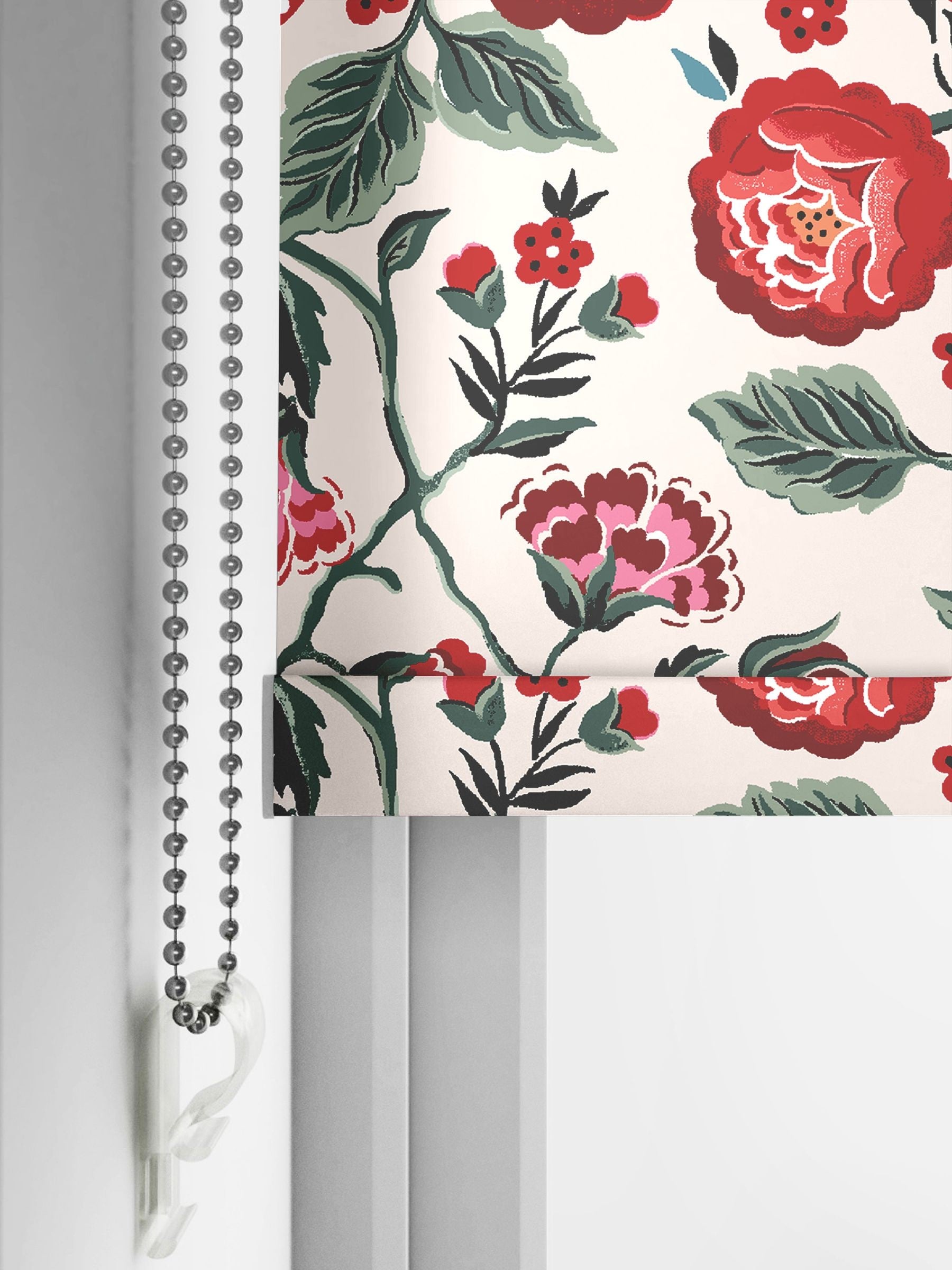Cath Kidston made to measure roller blind with strawberry gardens pattern, imported from the UK