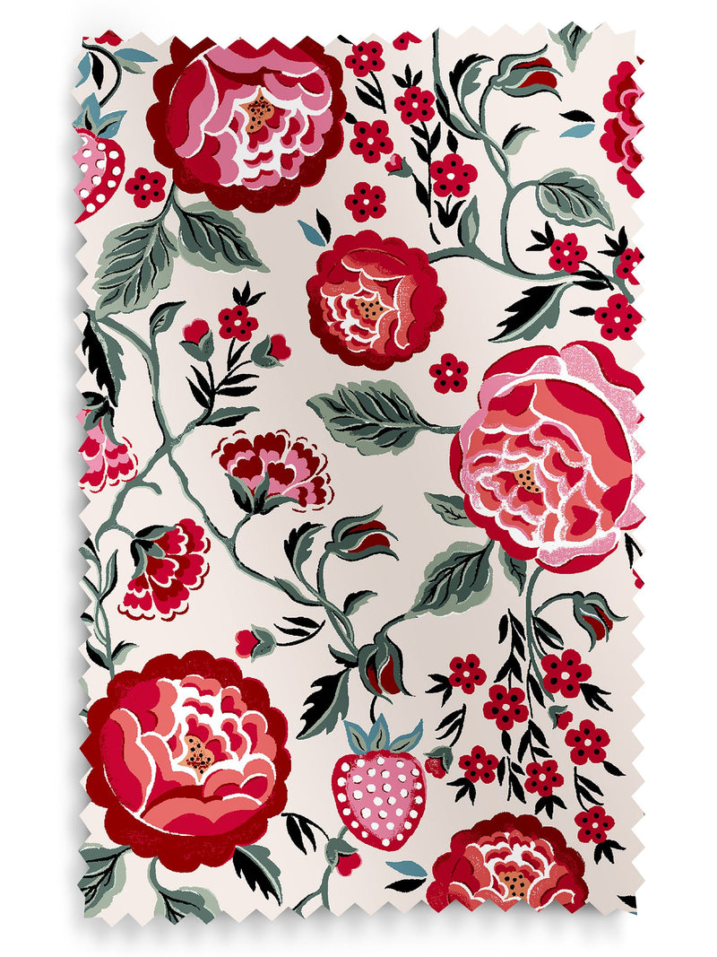 Cath Kidston made to measure roller blind with strawberry gardens pattern, imported from the UK
