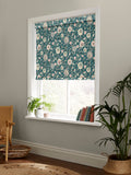 Cath Kidston roller blind Teal Blue Strawberry Gardens - British product