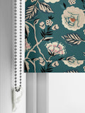 Cath Kidston roller blind Teal Blue Strawberry Gardens - British product