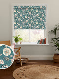 Cath Kidston roller blind Teal Blue Strawberry Gardens - British product