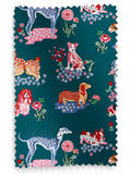 Cath Kidston teal blue puppy fields made to measure roller blind - British product