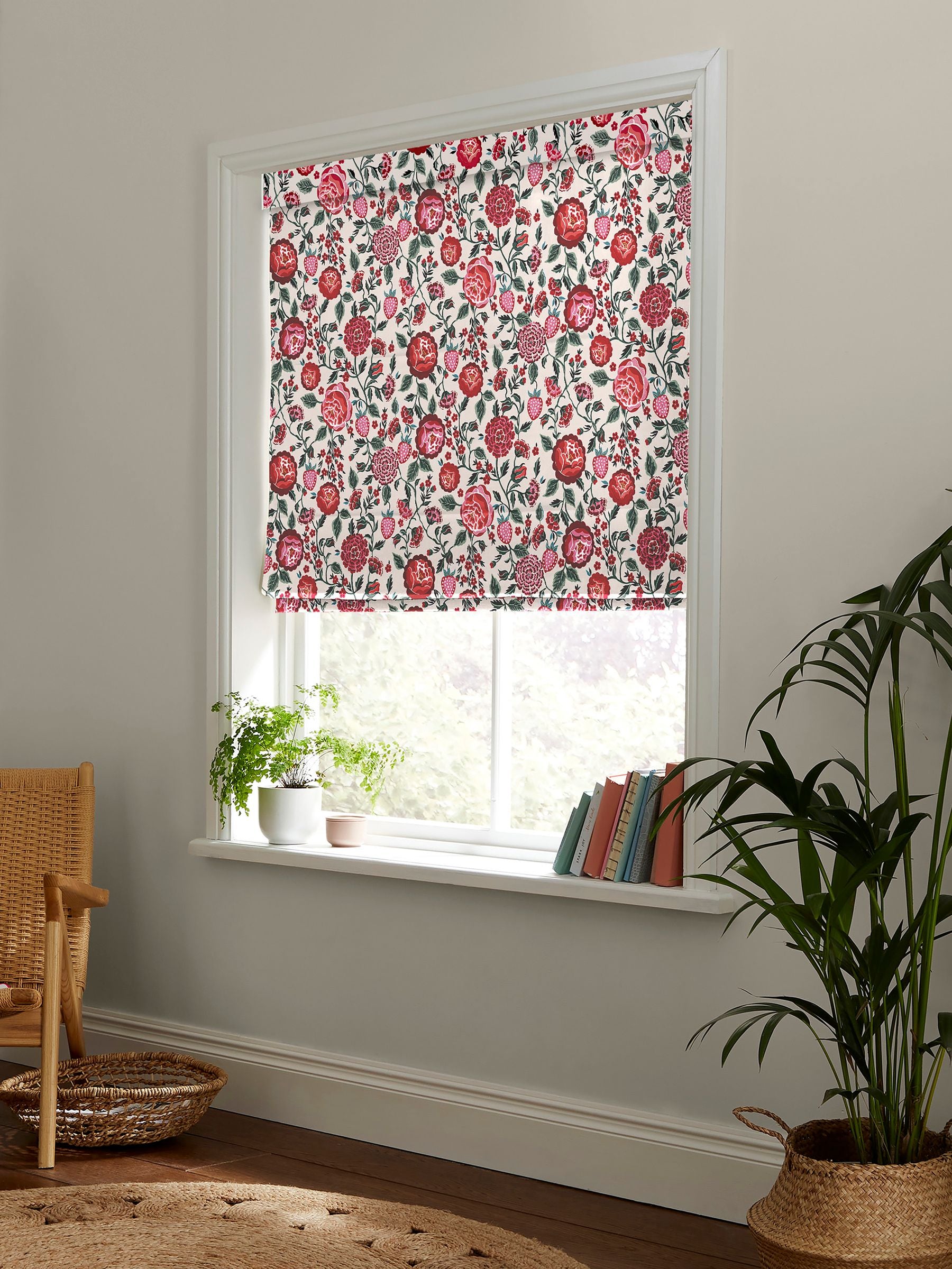 Cath Kidston roman blind strawberry gardens pattern, imported from the UK