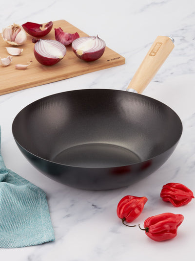 Next Judge Essentials Dark Grey Non-Stick Wok 26cm- Buy online at McGrocer