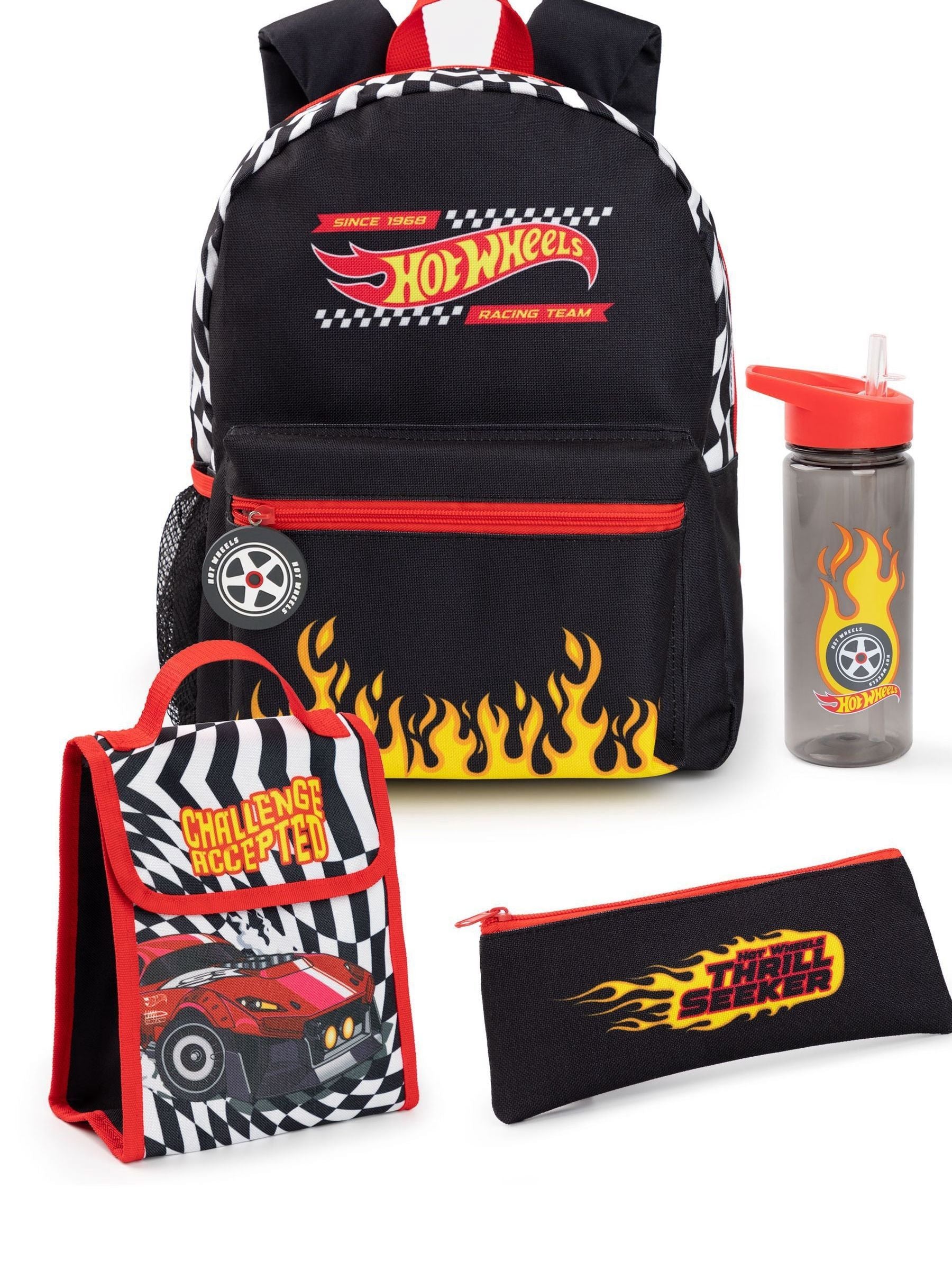 Vanilla Underground Hot Wheels backpack set 4 piece (British brand)