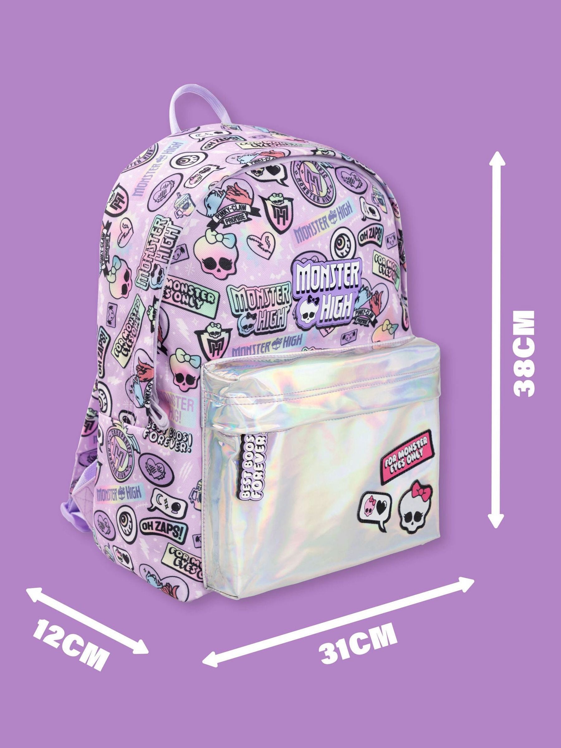 Vanilla Underground purple Monster High backpack - British product
