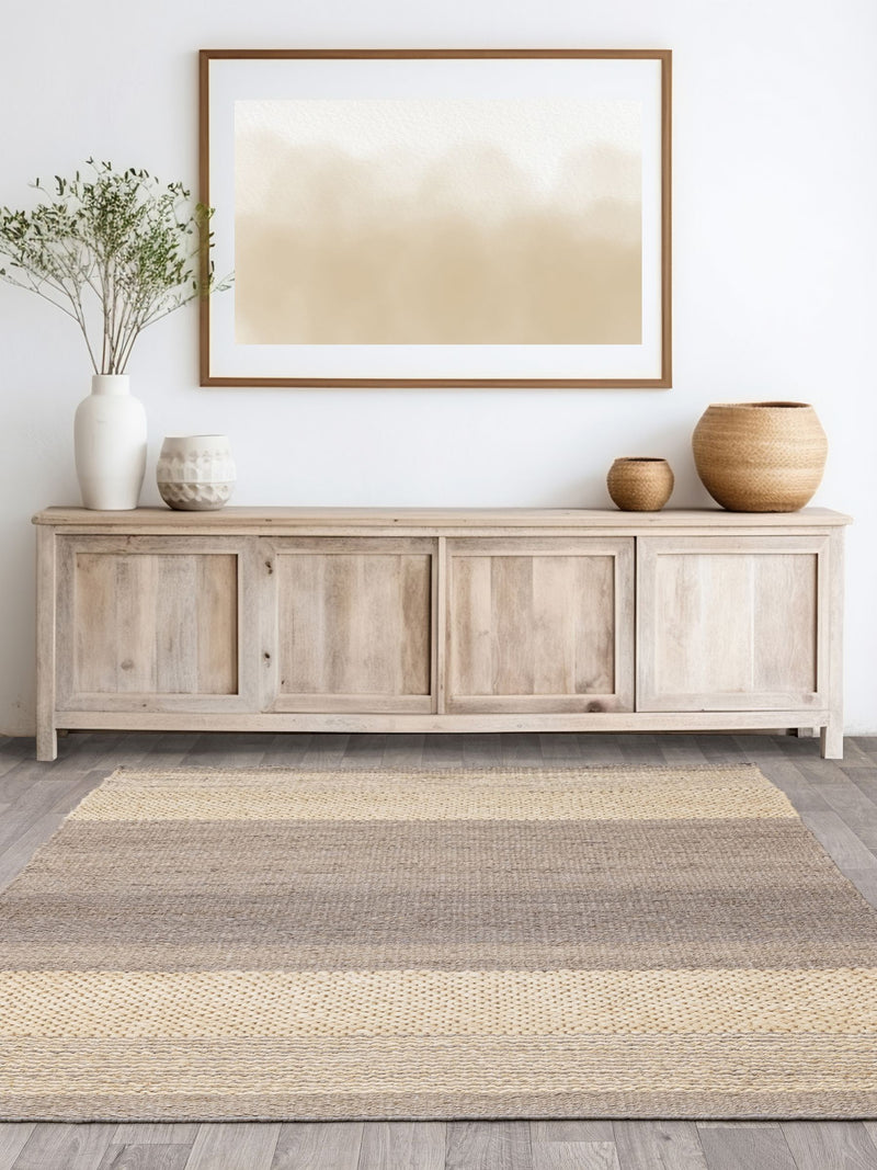 Asiatic Rugs grey and natural jute rug (British brand)