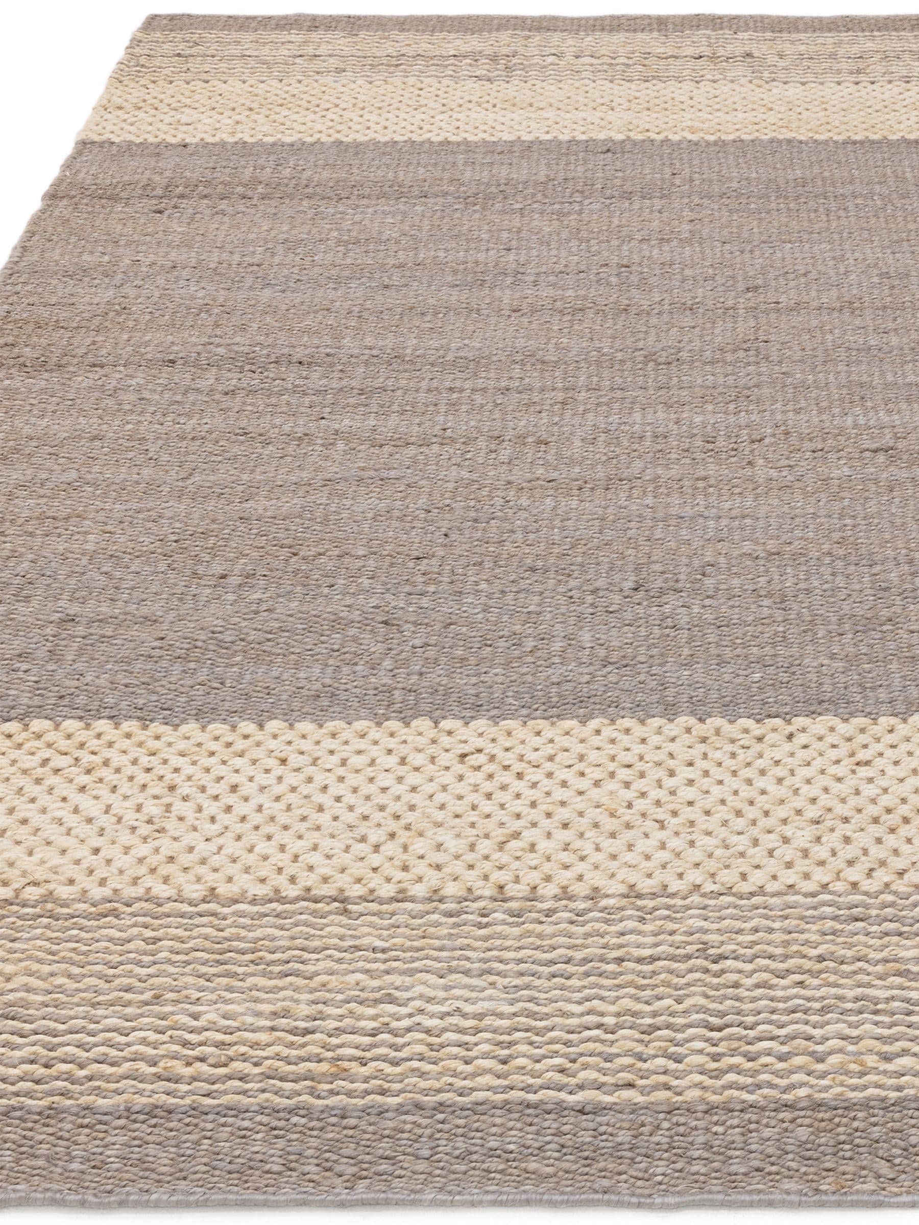 Asiatic Rugs grey and natural jute rug (British brand)
