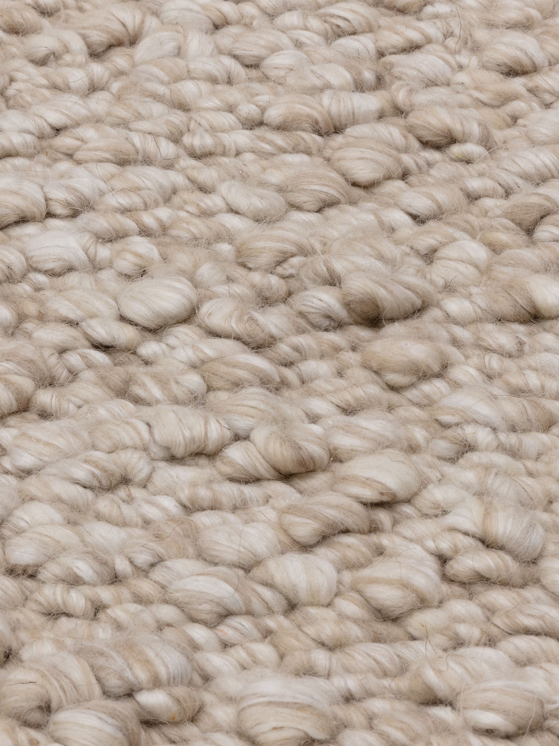 Asiatic Rugs Taupe Elm rug with chunky bouclé texture - British product
