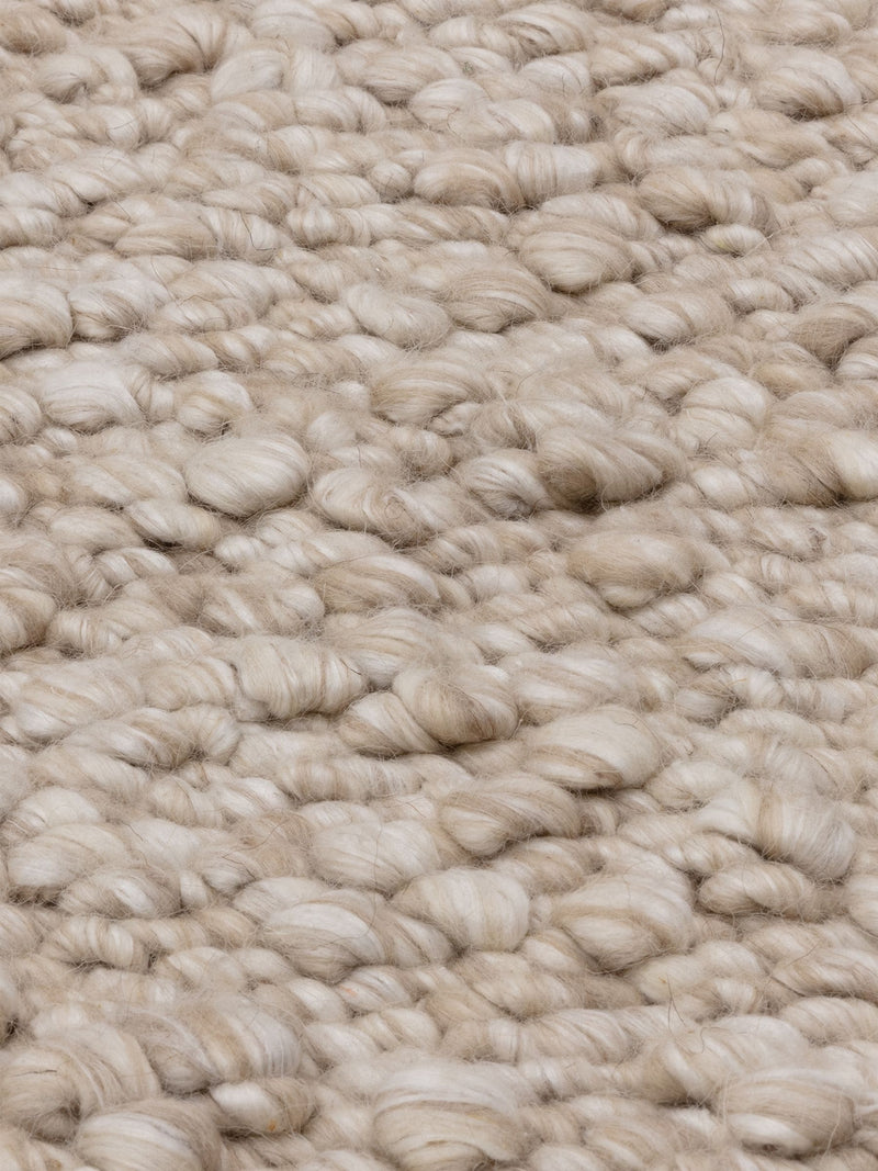 Asiatic Rugs Taupe Elm rug with chunky bouclé texture - British product