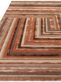 Asiatic Rugs hand-tufted terracotta orange network rug - British product