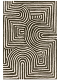 Asiatic Rugs Green Reef Curve wool rug - British product