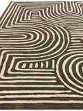 Asiatic Rugs Green Reef Curve wool rug - British product