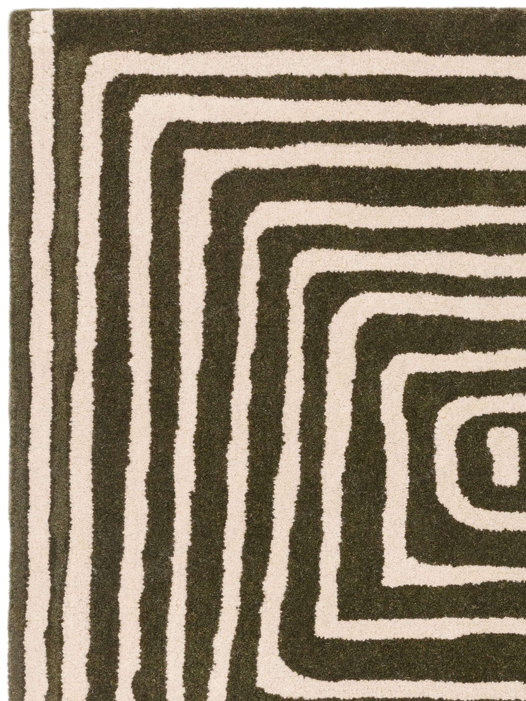 Asiatic Rugs Green Reef Curve wool rug - British product