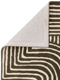 Asiatic Rugs Green Reef Curve wool rug - British product