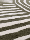 Asiatic Rugs Green Reef Curve wool rug - British product