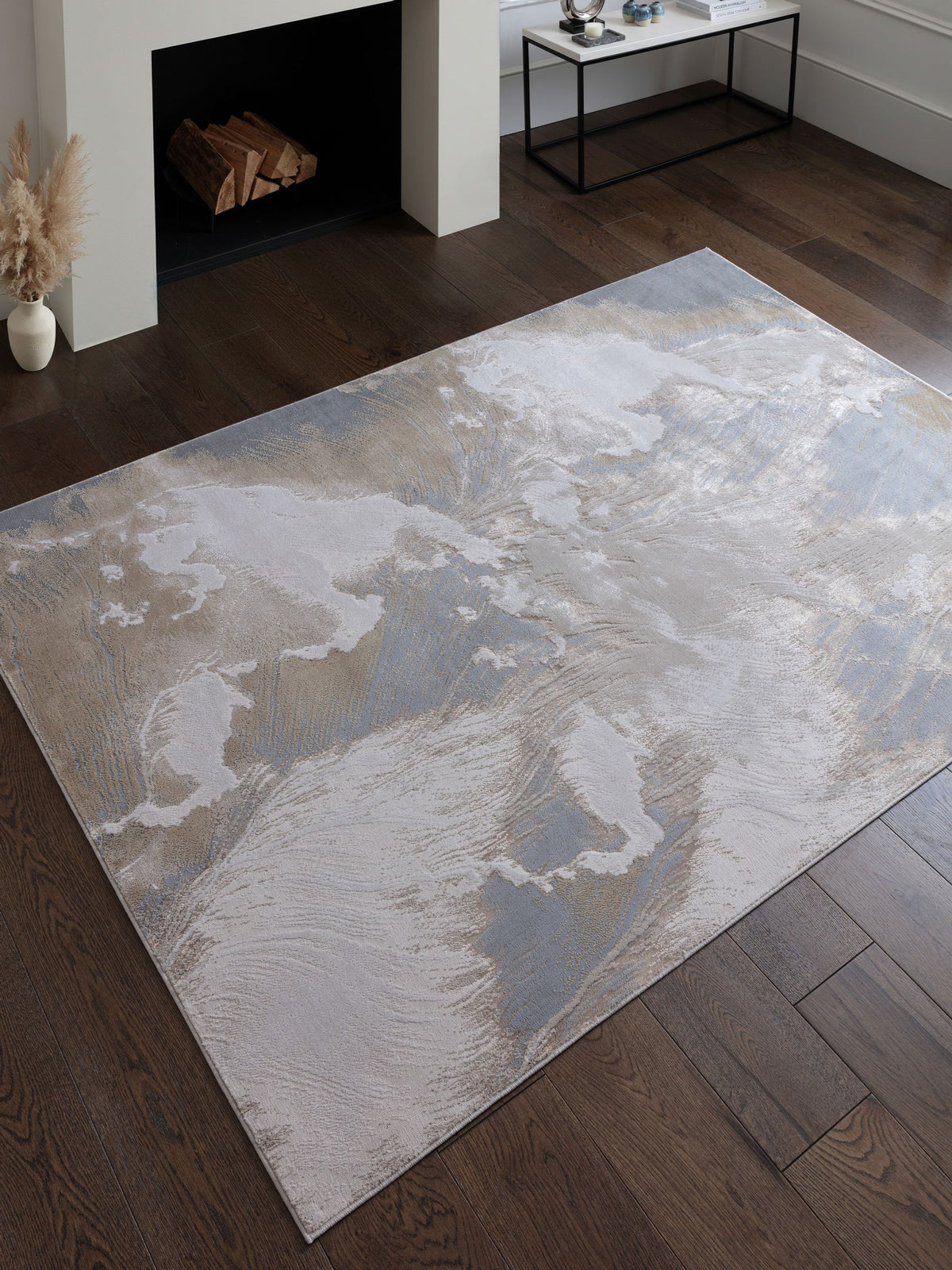 Asiatic Rugs Silver Aurora Cliff rug, imported from the UK