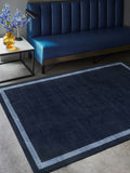 Asiatic Rugs Navy Albi Border Wool Rug