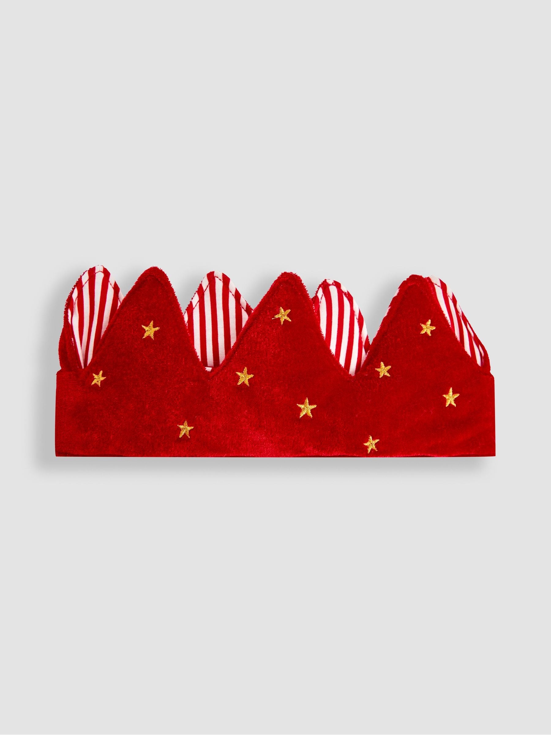 Jojo Maman Bébé red velvet Christmas crown - British product