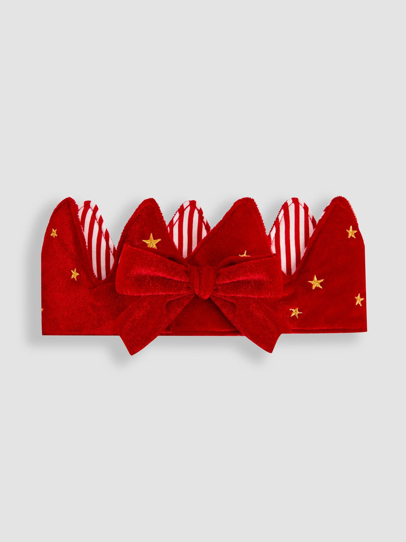 Jojo Maman Bébé red velvet Christmas crown - British product