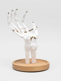 Suck UK White Skeleton Hand Jewellery Tidy 0.1Kg (British brand)